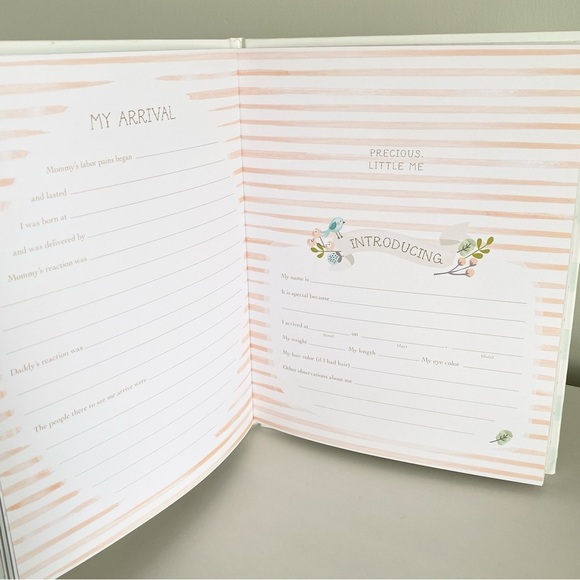 Little One Memory Record Book Baby’s First Years Picture Frame Cover New - Picture 5 of 6